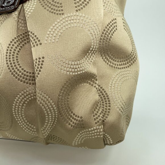 COACH Ashley Signature C Dotted Op Art Monogram Shoulder Bag - G1280-F20068 - Picture 10 of 14